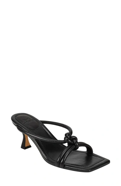 Shop Marc Fisher Ltd Berin Slide Sandal In Black Leather