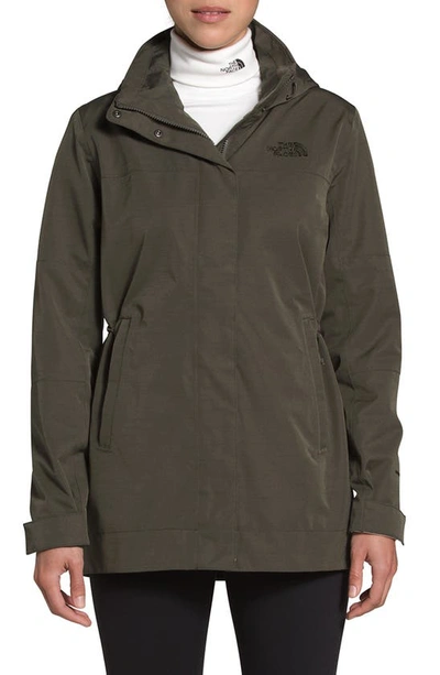 Shop The North Face Westoak City Waterproof & Windproof Coat In New Taupe Green
