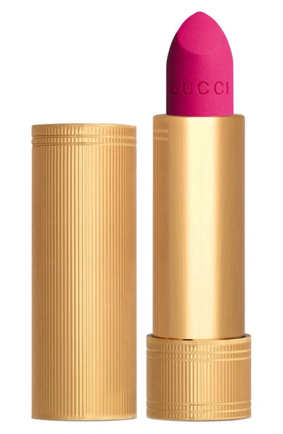 Shop Gucci Rouge A Levres Mat Matte Lipstick In Vantine Fuchsia