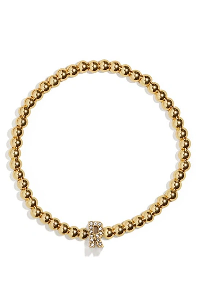 Shop Baublebar Pisa Pavé Initial Bracelet In Gold R