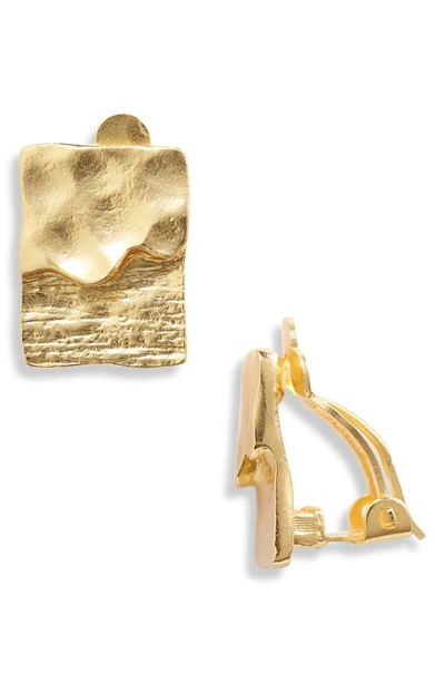 Shop Karine Sultan Clip-on Earrings In Gold