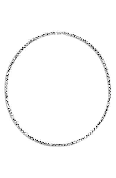 Shop John Hardy 'legends' Box Chain Necklace In Silver