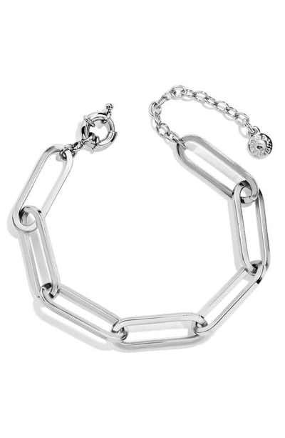 Shop Baublebar Hera Link Bracelet In Silver
