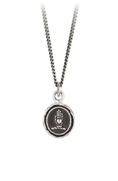 Shop Pyrrha Honesty & Sincerity Pendant Necklace In Silver