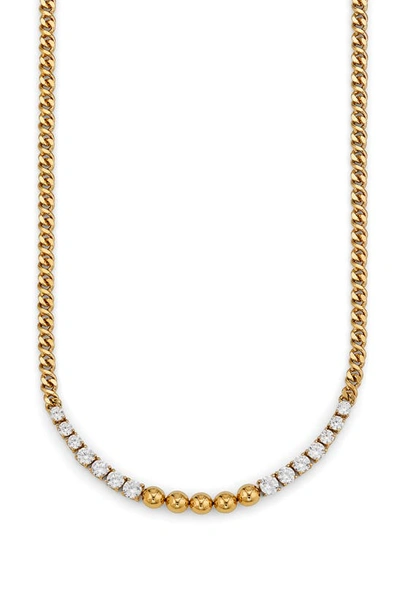 Shop Nadri Frontal Chain Link Necklace In Gold