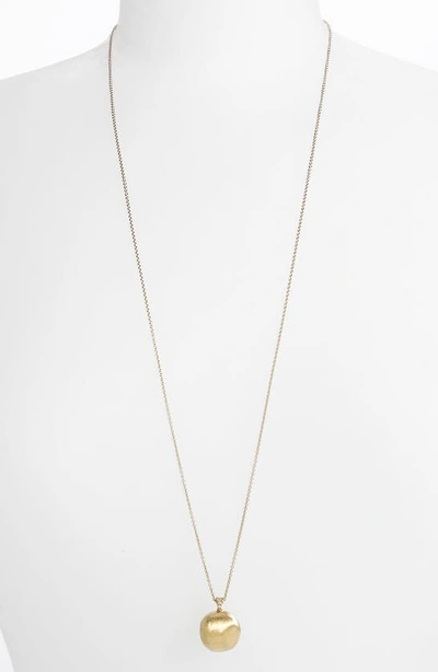 Shop Marco Bicego 'africa' Long Pendant Necklace In Yellow Gold
