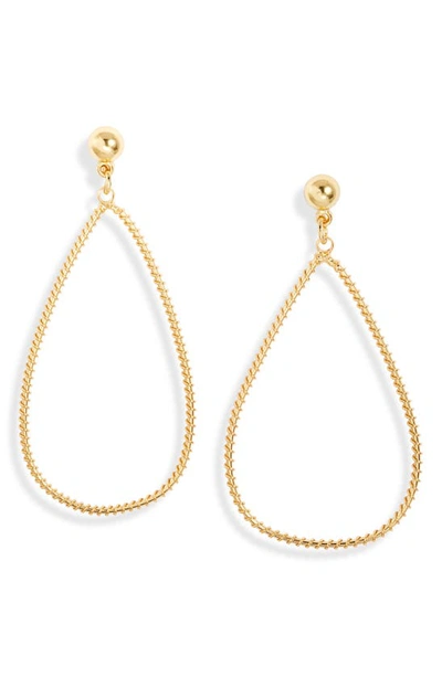 Shop Karine Sultan Teardrop Earrings In Gold