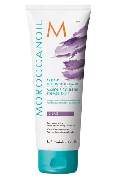 Shop Moroccanoilr Color Depositing Mask Temporary Color Deep Conditioning Treatment, 6.7 oz In Lilac