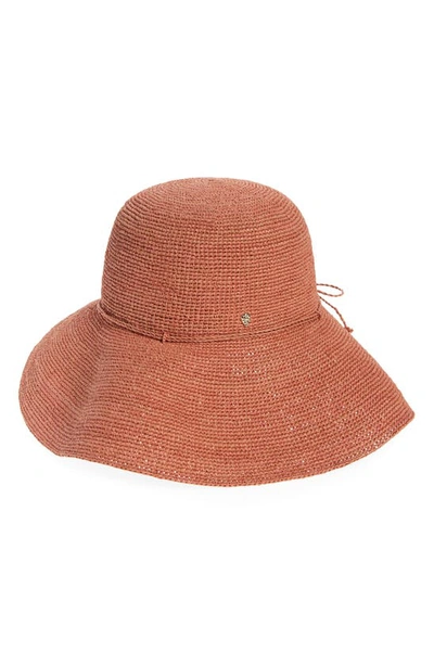 Shop Helen Kaminski 'provence 12' Packable Raffia Hat In Peony