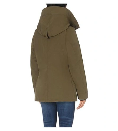 Shop Canada Goose Rideau Shell Parka In Military Green