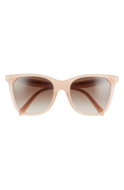 Shop Celine 50mm Gradient Cat Eye Sunglasses In Milky Peach/ Brown