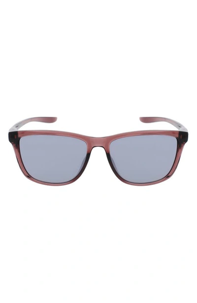 Nike City Icon 61mm Rectangle Sunglasses In Brown
