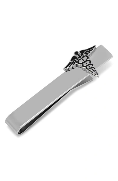 Shop Cufflinks, Inc Caduceus Tie Bar In Silver