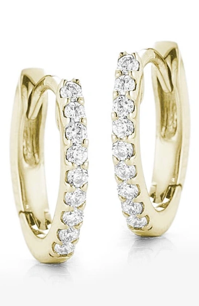 Shop Dana Rebecca Designs Diamond Huggie Hoop Earrings In Yellow Gold