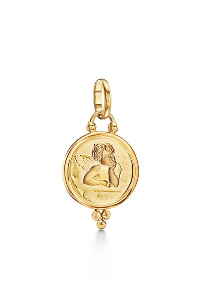 Shop Temple St Clair 18k Gold Angel Enhancer In Yellow Gold