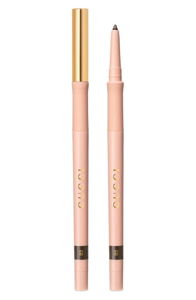 Gucci Stylo Contour Des Yeux Khol Eyeliner *03 Chocolat 0.01 oz/ 0.3 G In Chocolat