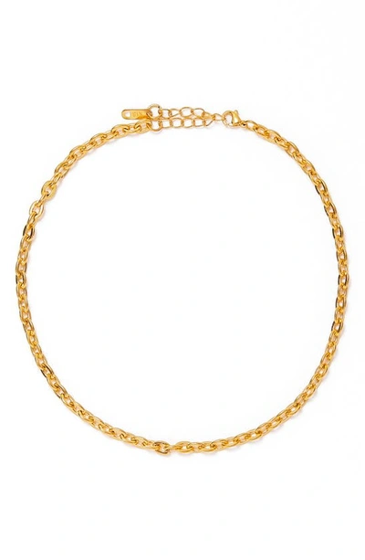 Shop Petit Moments Kitty Necklace In Gold