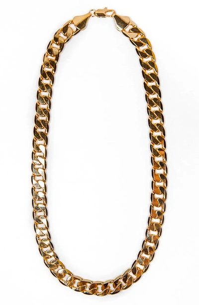 Shop Petit Moments Amber Chain Necklace In Gold