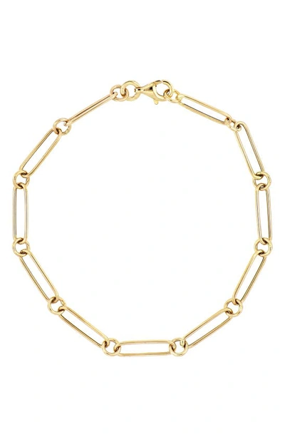Shop Bony Levy Ofira 14k Gold Alternating Link Bracelet In Yellow Gold
