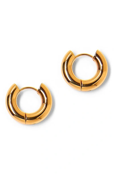 Shop Tess + Tricia Estelle Medium Huggie Hoop Earring In Gold