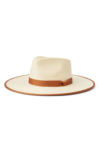 Shop Brixton Jo Straw Rancher Hat In Natural