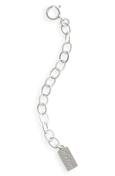 Shop Set & Stones Extender Chain In Silver 2 In