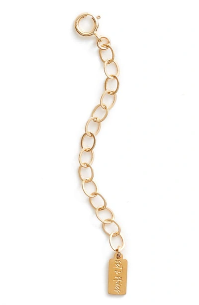 Shop Set & Stones Extender Chain In Gold 2 In