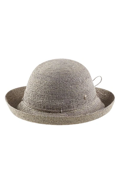 Shop Helen Kaminski Packable Raffia Hat In Eclipse Melange