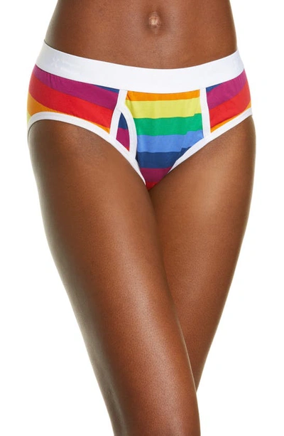 Shop Tomboyx Iconic Briefs In Rainbow Pride