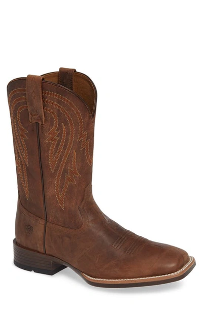 Shop Ariat Plano Cowboy Boot In Tannin/ Tack Rom Leather