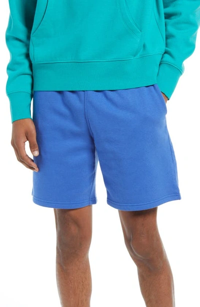 Shop Bp. Fleece Drawstring Shorts In Blue Dazzle