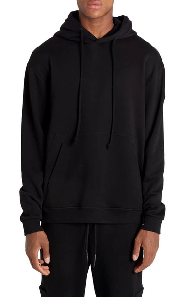 Shop Moncler Maglia Con Cappuccio Logo Hooded Sweatshirt In Black