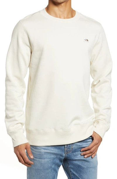 Shop The North Face Heritage Patch Sweatshirt In Vintage White