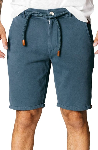 Shop Fundamental Coast Sunday Fleece Shorts In Midnight Navy