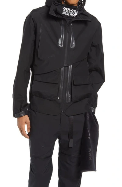 Shop Nike X Mmw Nrg Convertible Two-piece Jacket In Black