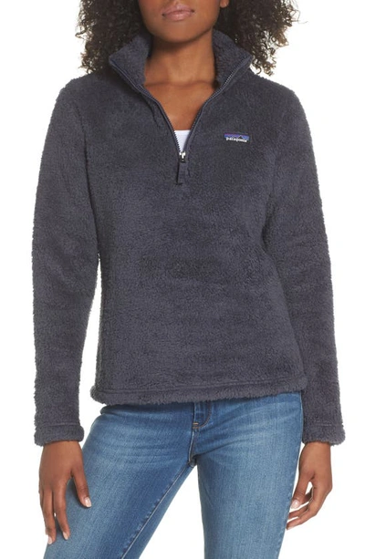 Shop Patagonia Los Gatos Fleece Pullover In Smolder Blue