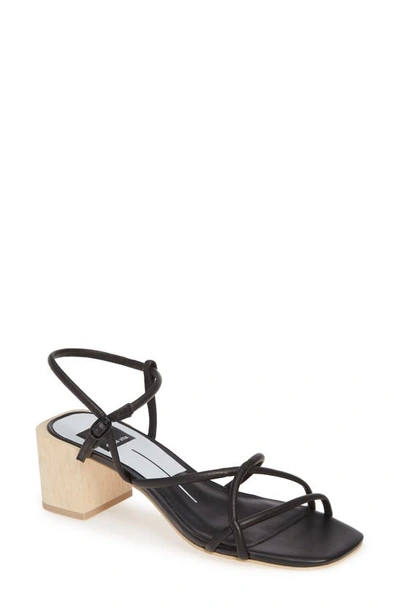 Shop Dolce Vita Zayla Block Heel Sandal In Black Leather