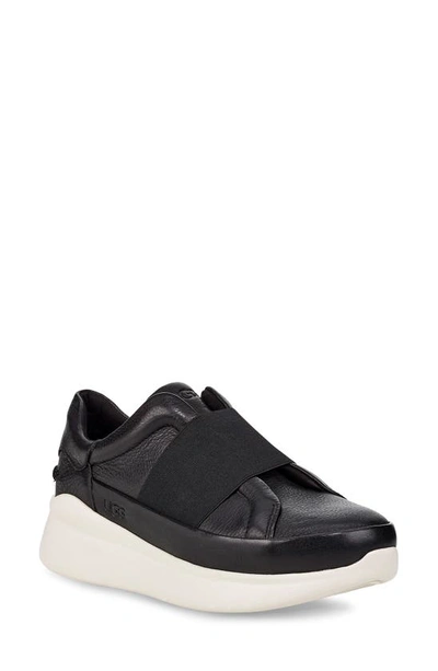 Shop Ugg Libu Slip-on Sneaker In Black Leather