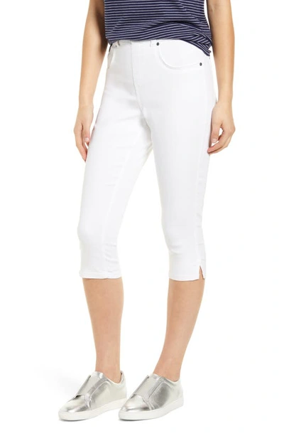 Shop Hue Ultrasoft High Waist Capri Denim Leggings In White