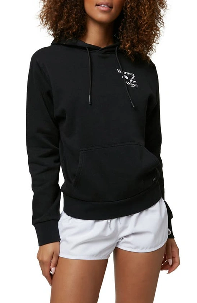 Shop O'neill Offshore Tides Graphic Hoodie In Black