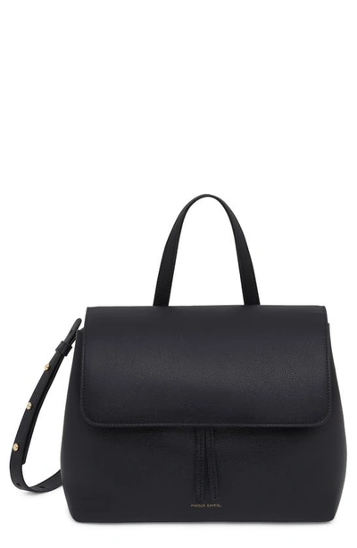 Shop Mansur Gavriel Soft Lady Leather Bag In Black
