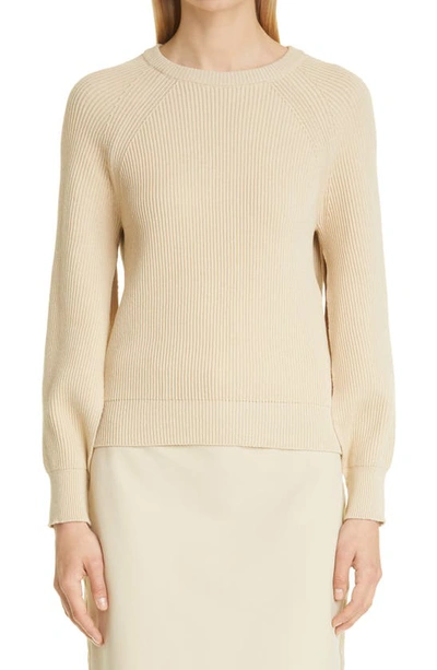 Shop Max Mara Pepato Split Sleeve Sweater In Albino