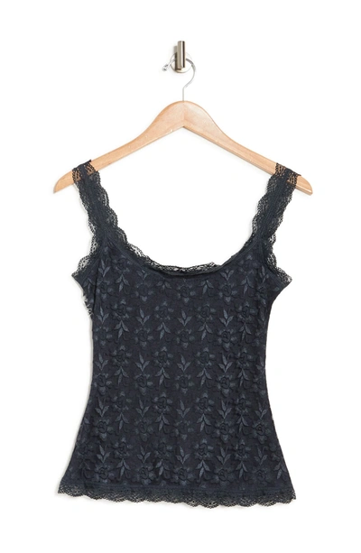 Shop Secret Lace Allover Lace Lined Cami In Grey