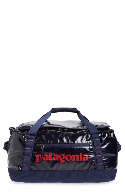 Shop Patagonia Black Hole Water Repellent 40-liter Duffle Bag In Classic Navy