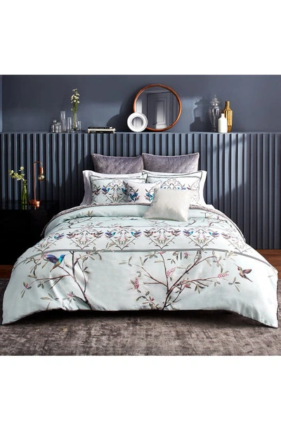 Shop Ted Baker Highgrove Duvet & Sham Set In Mint