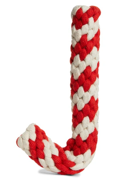 Shop Ware Of The Dog Candy Cane Cotton Rope Dog Toy In Red White