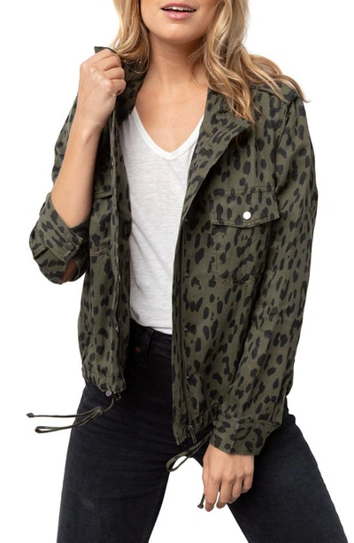 Shop Rails Collins Military Jacket In Green Leopard