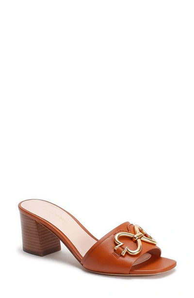 Shop Kate Spade Elouise Slip-on Sandal In Hot Cider Leather