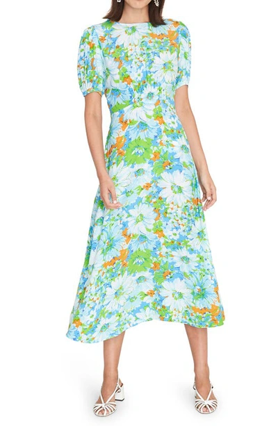 Shop Faithfull The Brand Beline Floral Midi Dress In Gardone Floral Print