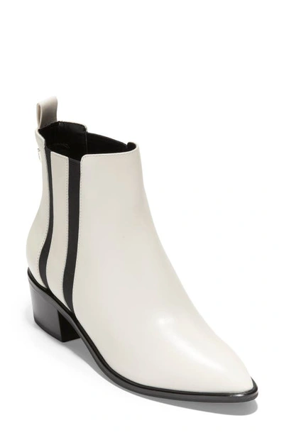 Shop Cole Haan Valorie Bootie In Ivory Leather